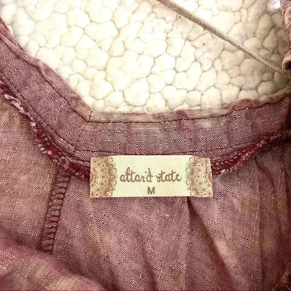 Altar’d State Rayon Blend Boho Cold Shoulder Celtic Batik Blouse Size M - Picture 11 of 13